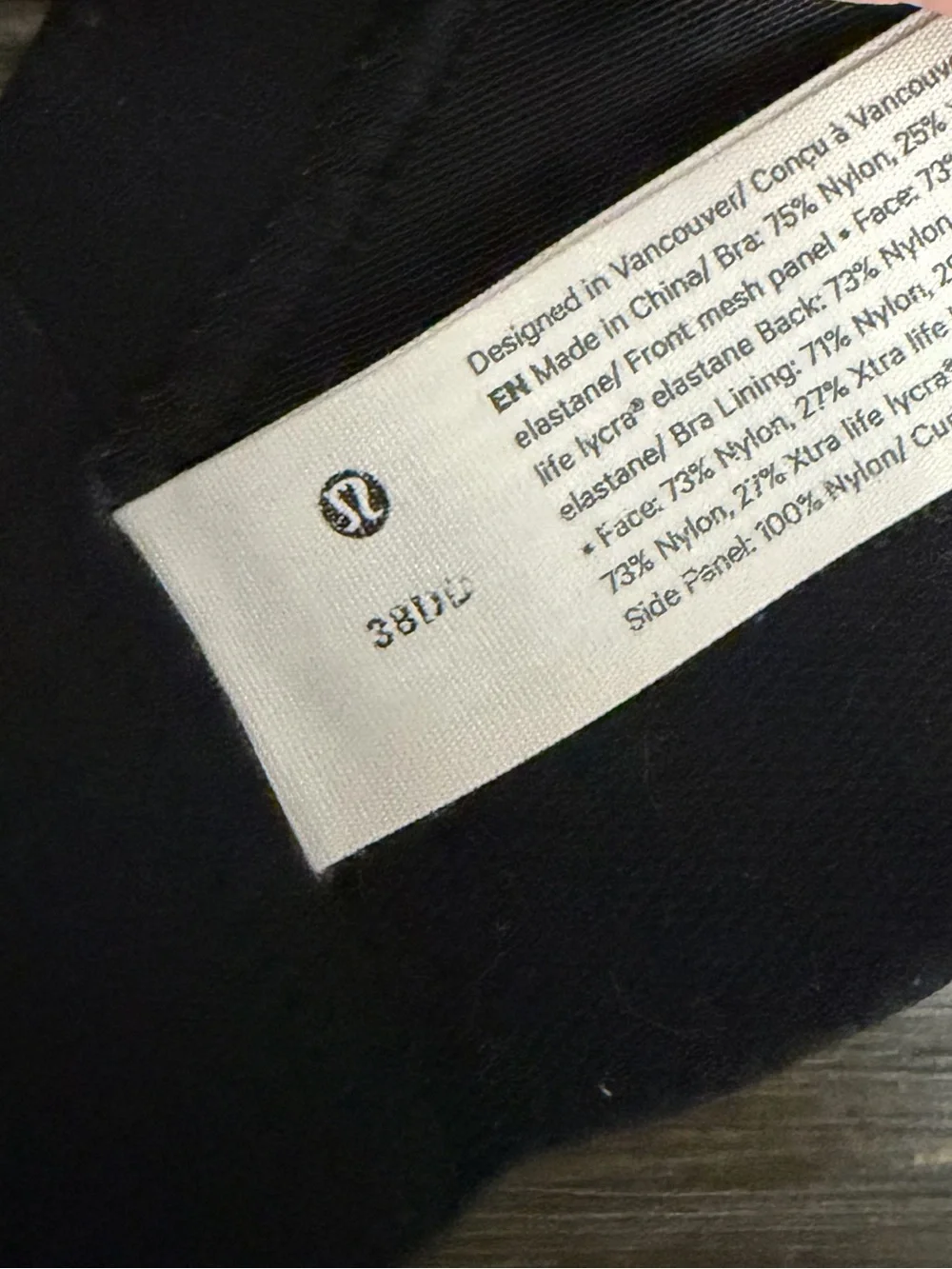 lululemon athletica Black High-Impact Sports Bra